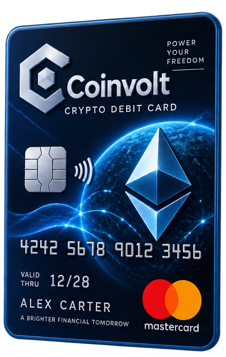 Coinvolt Navy + Silver Ethereum Card